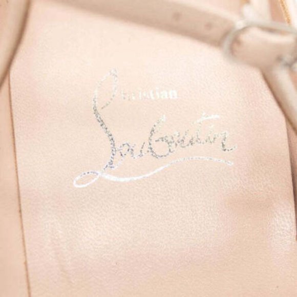 NEW Christian Louboutin Conclusive Pointed Toe Ankle Strap Pump Leche EU 38 - Picture 8 of 10